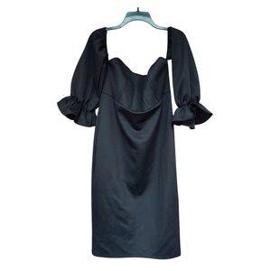 New Without Tags Black Long Sleeve Bodycon Dress Size L/XL